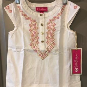 Lilly for Target Girls White Tunic